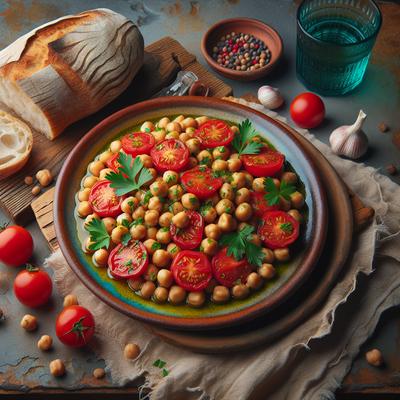 Image of Spanish Garbanzo Beans and Tomatoes