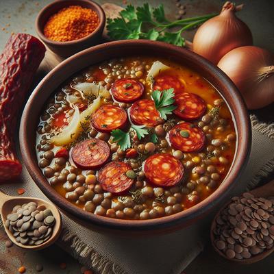 Image of Spanish Lentil Soup with Chorizo