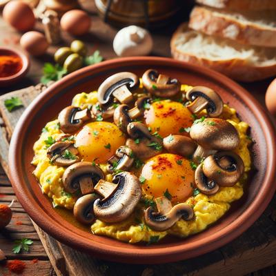 Image of Spanish Mushrooms and Eggs