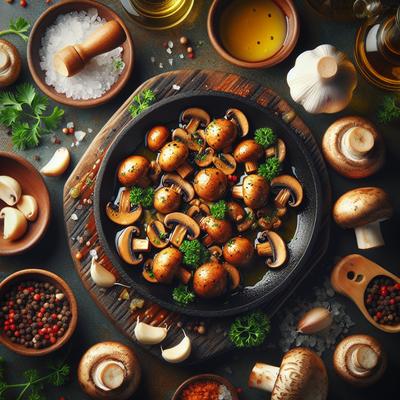 Image of Spanish Mushrooms Tapas Style