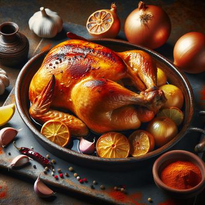 Image of Spanish Oven Baked Roast Chicken