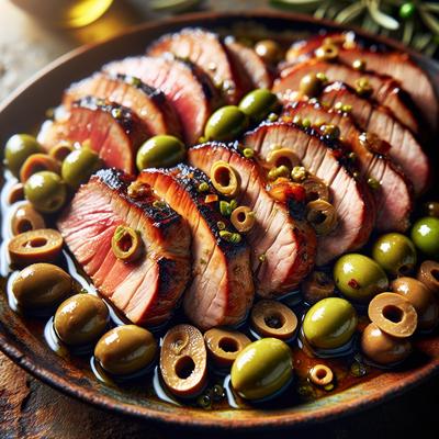 Image of Spanish Pork Tenderloin with Olives