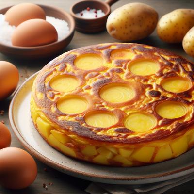Image of Spanish Potato Omelet Tortilla a La Espanola