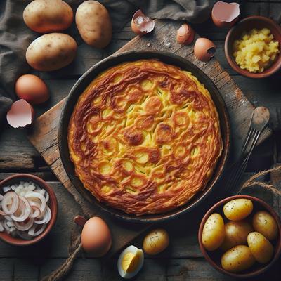 Image of Spanish Potato Omelet Tortilla De Patatas