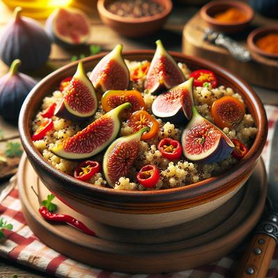 Image of Spanish Quinoa with Figs and Pimientos