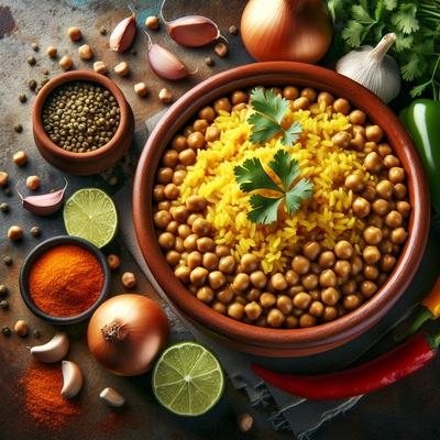 Image of Spanish Rice and Pigeon Peas Arroz Con Gandules