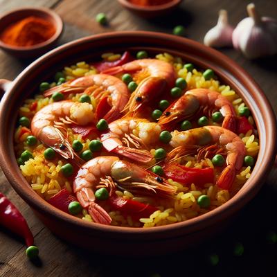 Image of Spanish Rice and Prawn One Pot