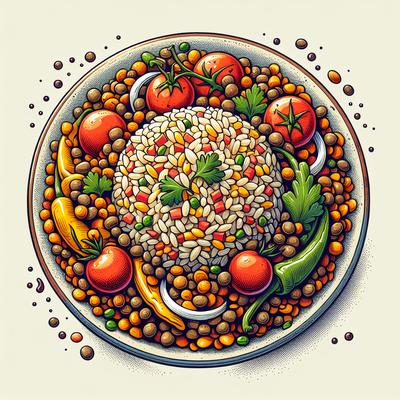 Image of Spanish Rice with Lentils