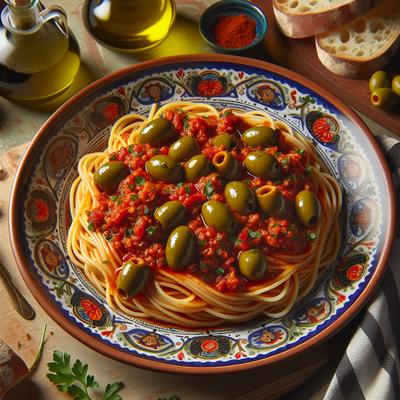 Image of Spanish Spaghetti W Pimento Stuffed Olives Zwt 8