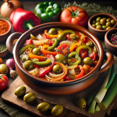 Image of Spanish Stew with Vegetables and Olives
