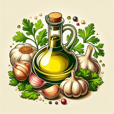 Image of Spanish Style Garlic and Parsley Flavored Olive Oil