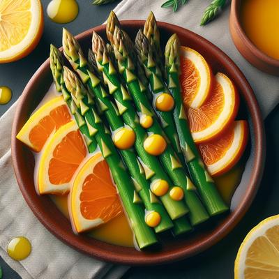 Image of Spanish Tapas Asparagus W Orange and Lemon Sauce