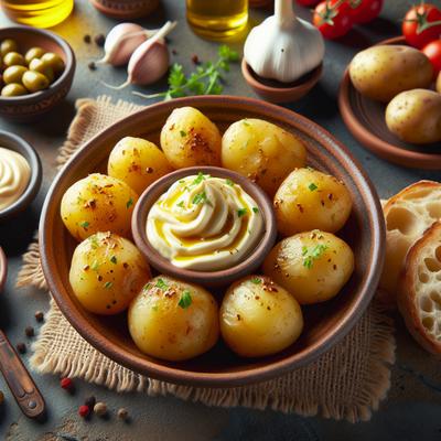 Image of Spanish Tapas Potatoes in Garlic Mayonnaise