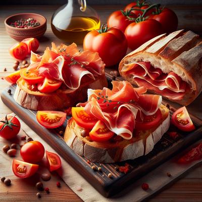 Image of Spanish Tomato Bread with Jamn Serrano