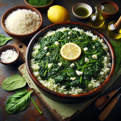 Image of Spanokorizo Spinach and Rice Casserole