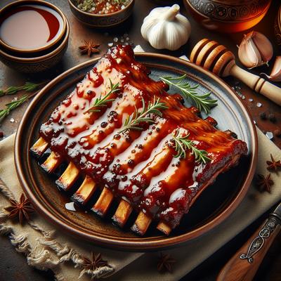 Image of Spareribs in Sweet Honey Sauce