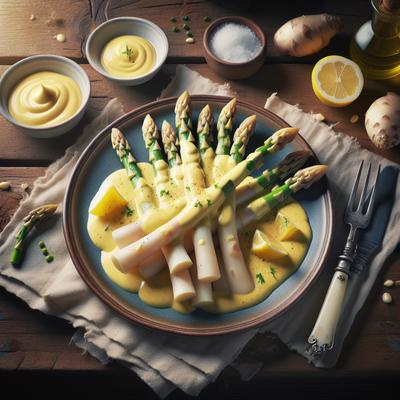 Image of Spargel White Asparagus with Easy Hollandaise Sauce