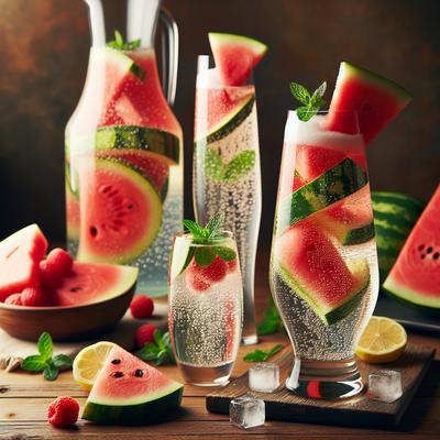 Image of Sparkling Watermelon Lemonade Spritzers