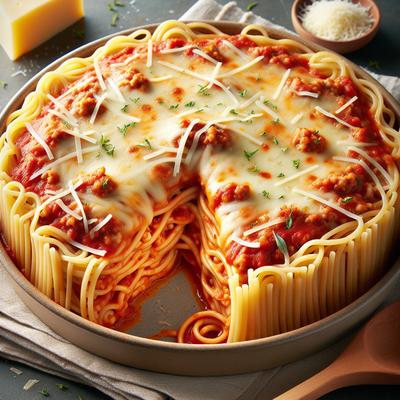 Image of Spasagne or Spaghetti Pie