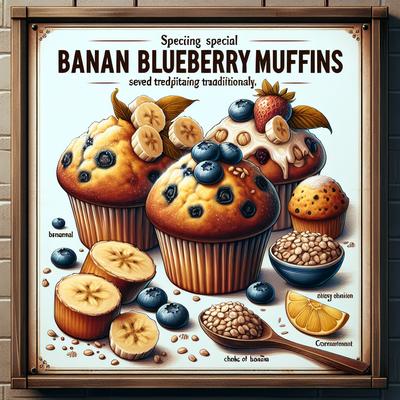 Image of Special Banana Blueberry Muffins