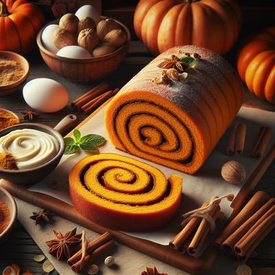 Image of Special Occasion Pumpkin Roll Aka Hazel's Pumpkin Cake Roll
