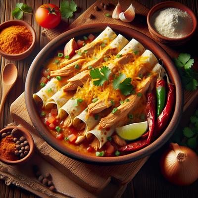 Image of Speedy Chicken Enchiladas
