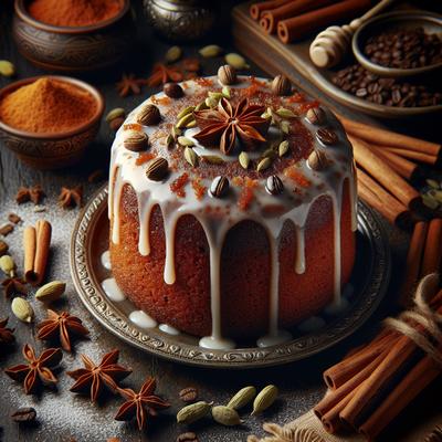 Image of Spice Cake with Cardamom Coffee Icing