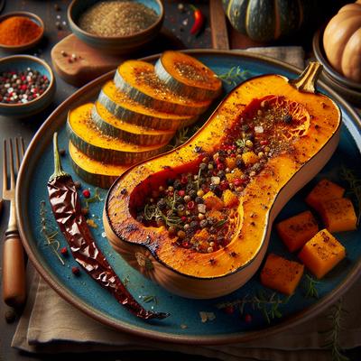 Image of Spice Crusted Roasted Butternut Squash