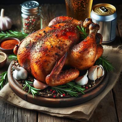 Image of Spice Rubbed Beer Can Chicken