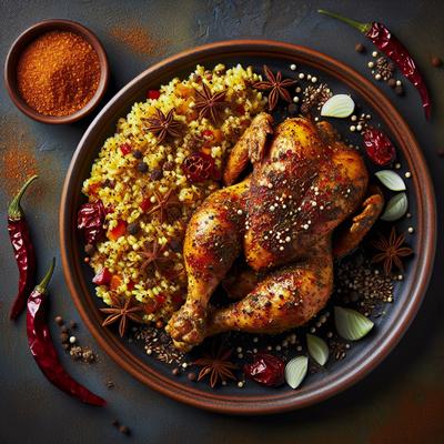 Image of Spice Rubbed Chicken with Millet Pilaf