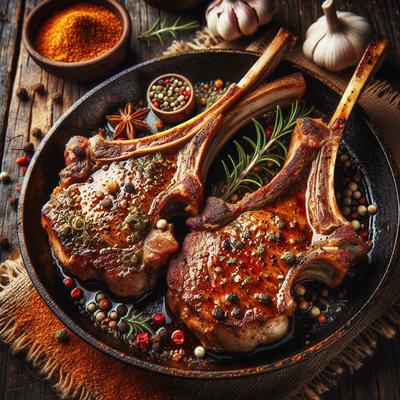 Image of Spice Rubbed Lamb Chops Pan Sauteed