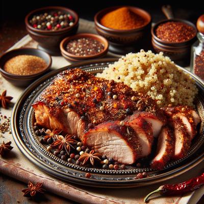 Image of Spice Rubbed Pork with Quinoa