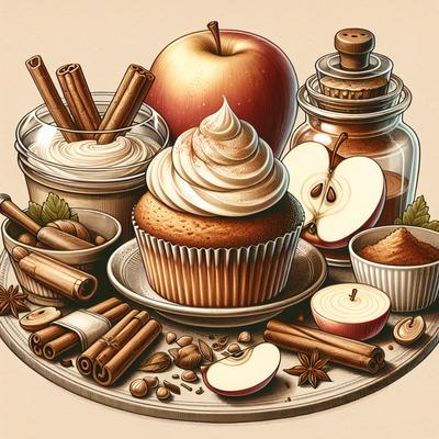 Image of Spiced Applesauce Cupcakes