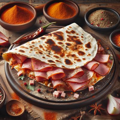 Image of Spiced Baked Ham Quesadilla