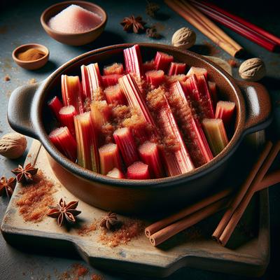 Image of Spiced Baked Rhubarb