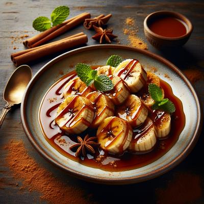 Image of Spiced Bananas with Rum Sauce