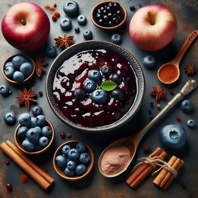 Image of Spiced Blueberry Applesauce