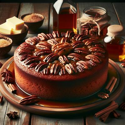 Image of Spiced Butter Pecan Rum Cake