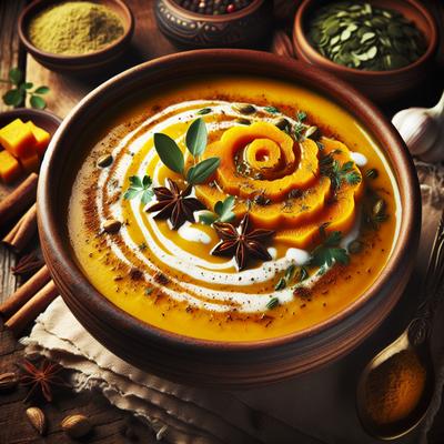 Image of Spiced Buttercup Squash Soup