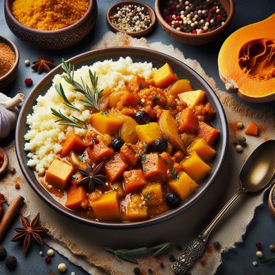 Image of Spiced Butternut Squash Stew W Couscous