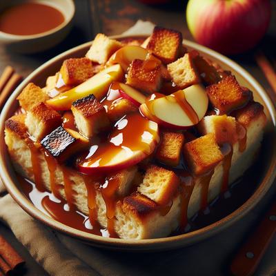 Image of Spiced Caramel Apple Bread Pudding