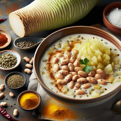 Image of Spiced Celeriac and Butter Bean Soup