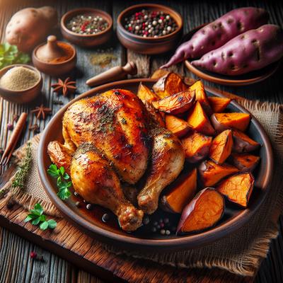 Image of Spiced Chicken and Sweet Potatoes