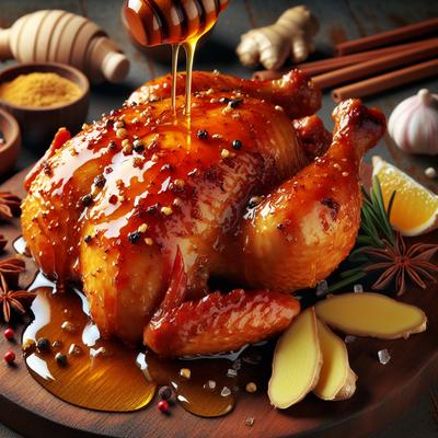 Image of Spiced Chicken with Honey Ginger Glaze