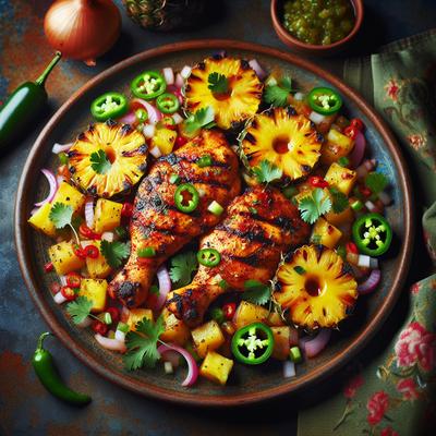 Image of Spiced Chicken with Pineapple Salsa