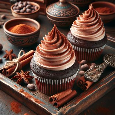 Image of Spiced Cocoa Cupcakes