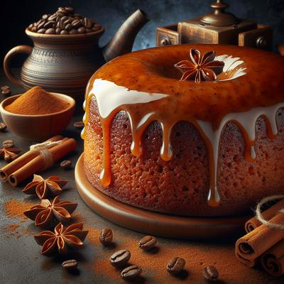 Image of Spiced Coffee Cake with Cinnamon Glaze
