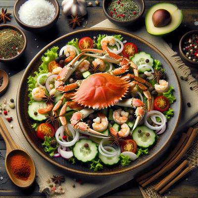 Image of Spiced Crab and Shrimp Salad