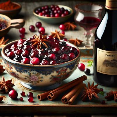 Image of Spiced Cranberry and Zinfandel Sauce