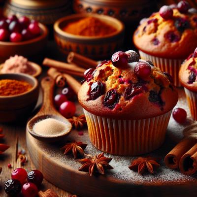 Image of Spiced Cranberry Muffins